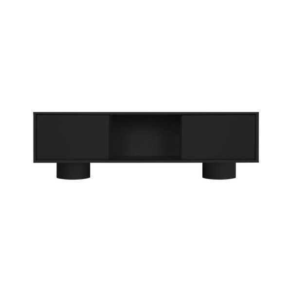 Czarna szafka pod TV 160x48x42 cm Taro – noo.ma-image-2