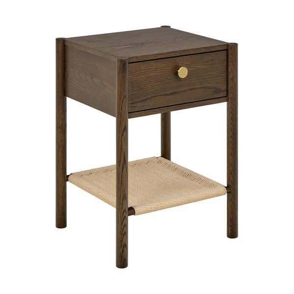 Szafka nocna w dekorze dębu w ciemnym naturalnym kolorze Monfort – Actona-image-1
