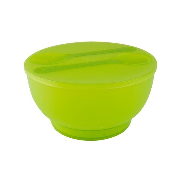 Miska sałatkowa ze sztućcami PT KITCHEN Green Ball-image-1