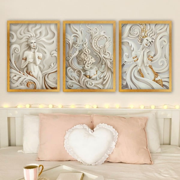Obrazy zestaw 3 szt. 35x45 cm – Wallity-image-1