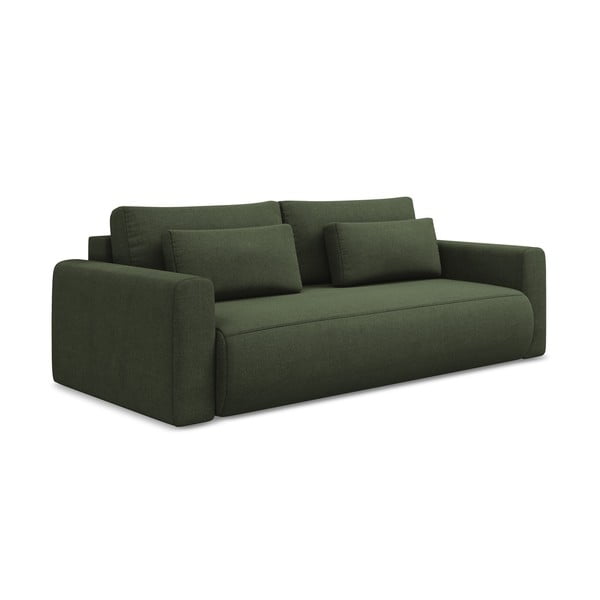 Rozkładana/ze schowkiem sofa w kolorze khaki 238 cm Kapua – Makamii-image-1