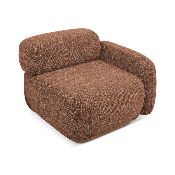 Pomarańczowy/brązowy moduł sofy (prawostronny) Ailani – Makamii-image-3