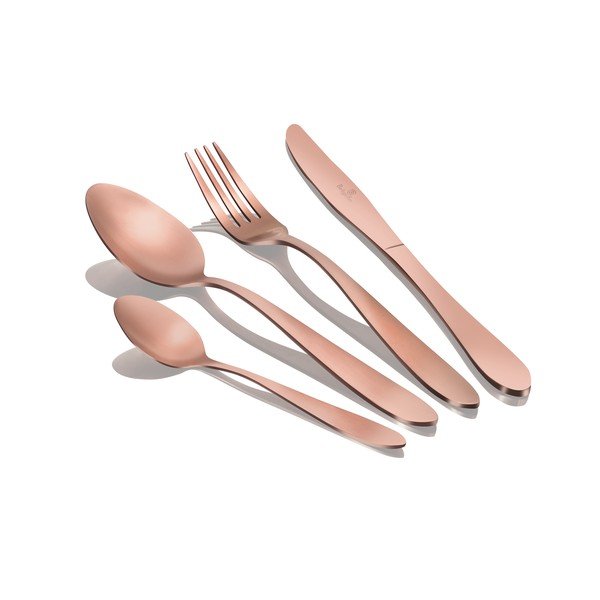 Sztućce ze stali nierdzewnej 24 szt. Rosegold Metallic Line – BerlingerHaus-image-2