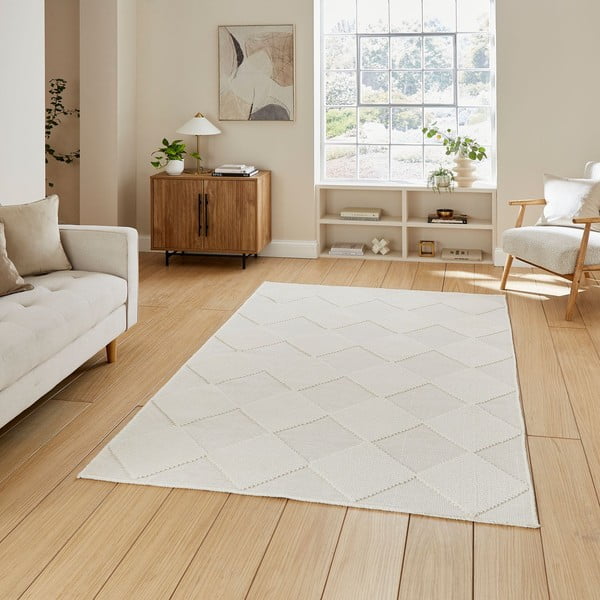 Kremowy dywan odpowiedni do prania 160x230 cm Lyna Cream – Think Rugs-image-1