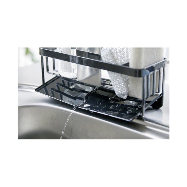 Czarny metalowy stojak na akcesoria do mycia naczyń Tower – YAMAZAKI-image-3