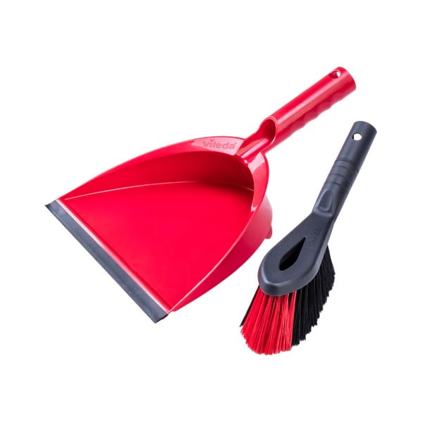 Czerwona zmiotka z szufelką Vileda-image-2