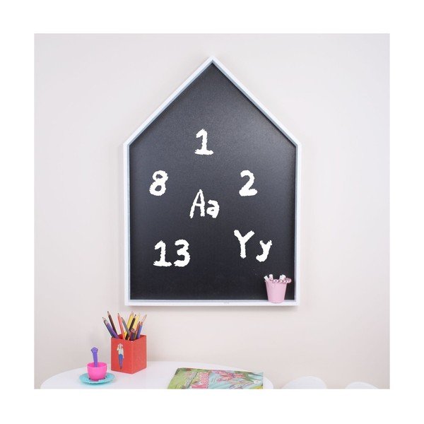 Biała półka z tablicą North Carolina Scandinavian Home Decors Maison L-image-1