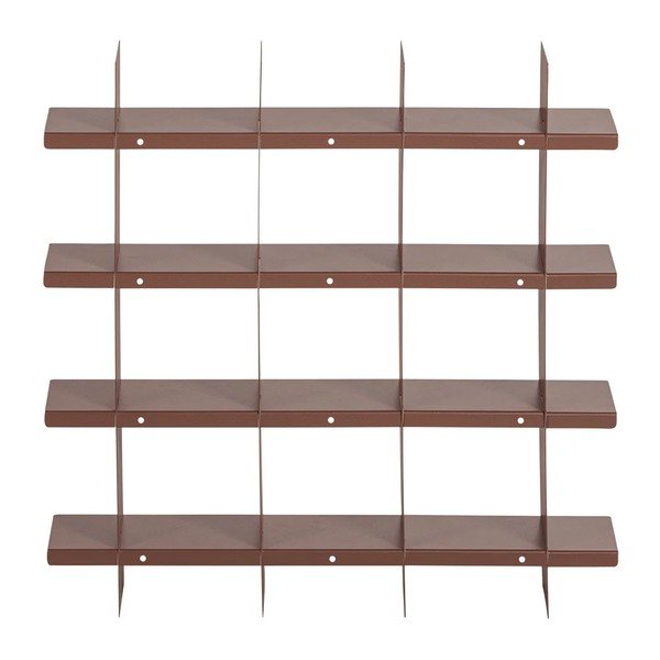 Szaroróżowa wielopoziomowa metalowa półka 60 cm Brik – WOOOD-image-4