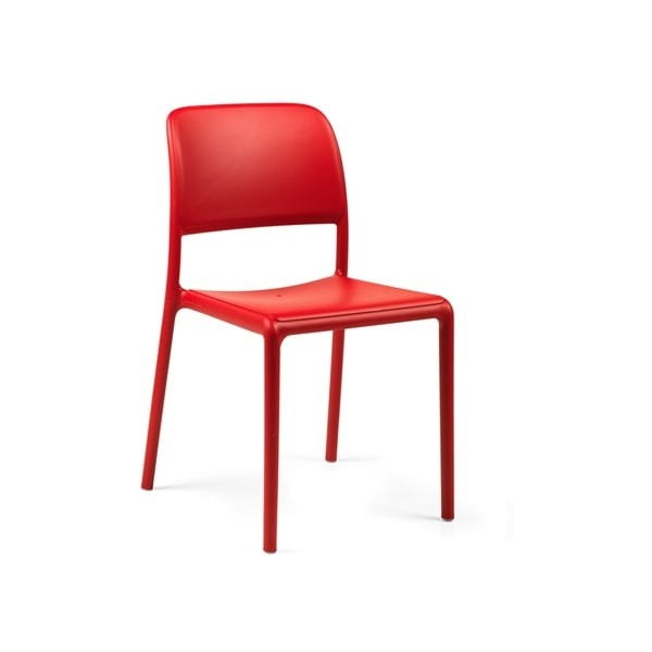 Czerwone krzesło ogrodowe Nardi Garden Riva Bistrot