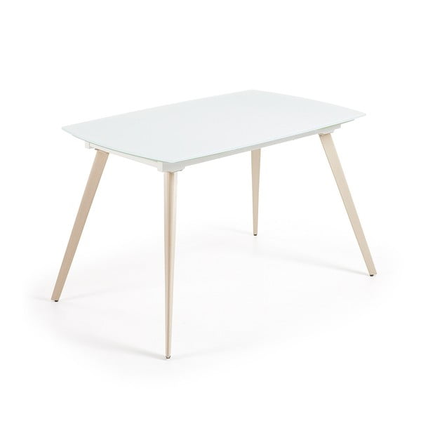 Biały stół rozkładany La Forma Snugg, 120-180 cm