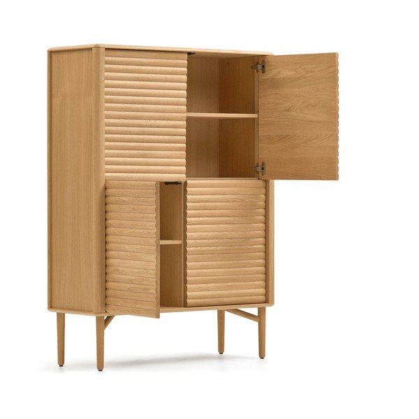 Szafka w dekorze dębu w naturalnym kolorze 104,5x144x40 cm Lenon – Kave Home-image-4