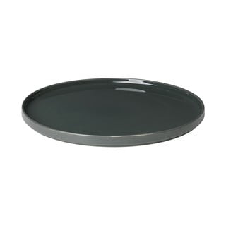 Ciemnozielony ceramiczny talerz do serwowania Blomus Pilar