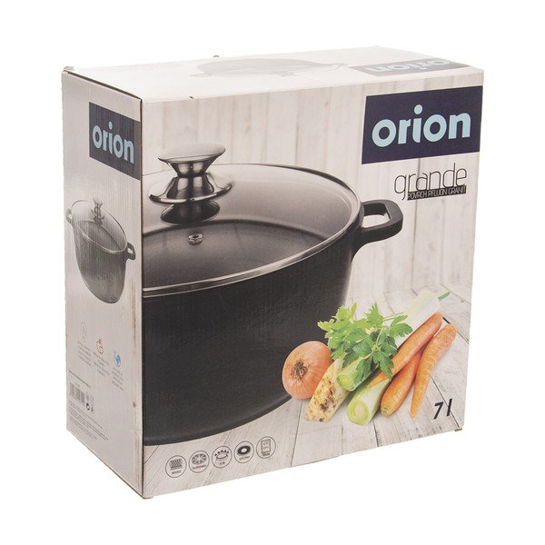 Aluminiowy garnek ze szklaną pokrywką Orion Grande, ø 28 cm-image-4