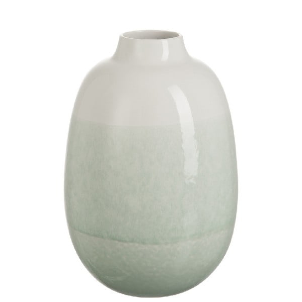 Jasnozielony ceramiczny wazon J-Line Transition, wysokość 30 cm
