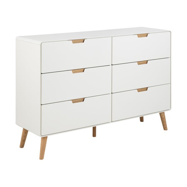 Biała komoda 135x90x40 cm Lowell – Actona-image-2