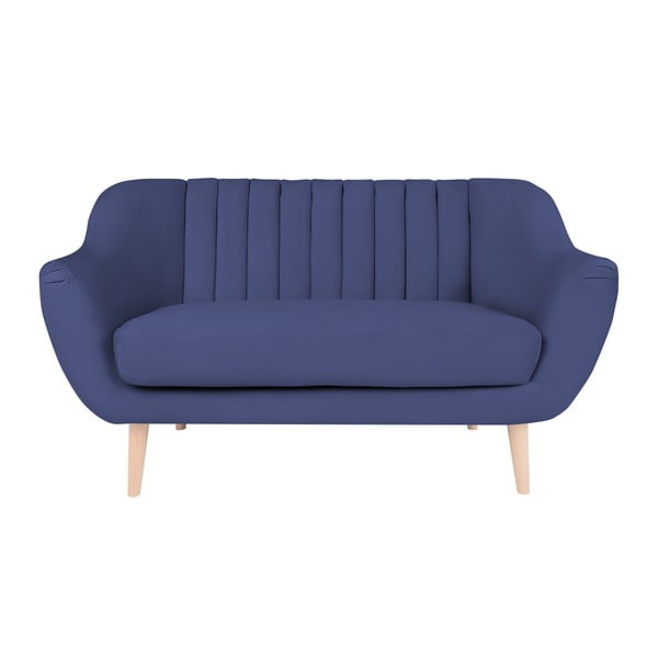 Niebieska sofa 2-osobowa Micadoni Home Vincente