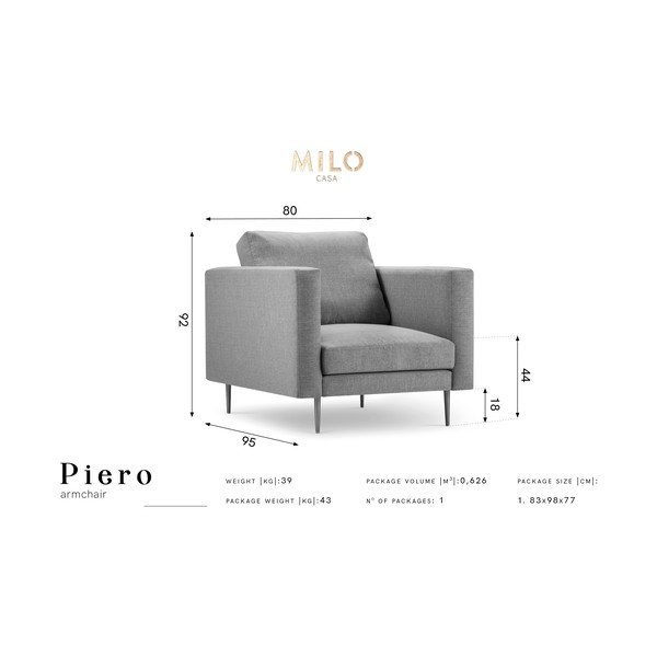 Niebieski fotel Milo Casa Piero-image-2
