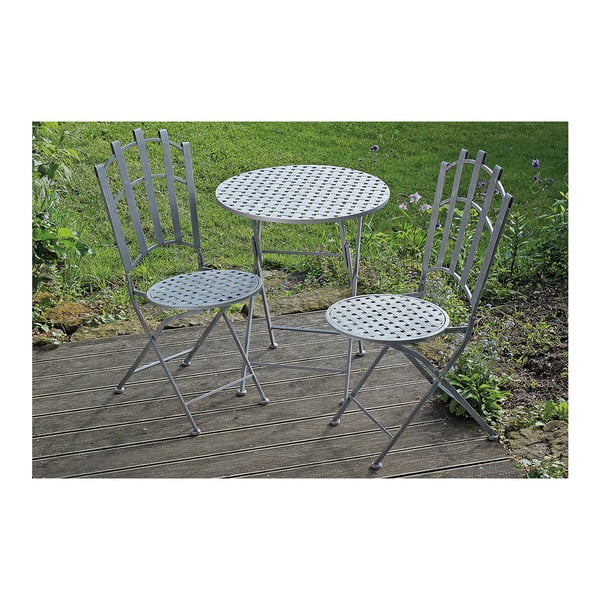 Zestaw ogrodowy dwóch krzeseł i stolika Nina