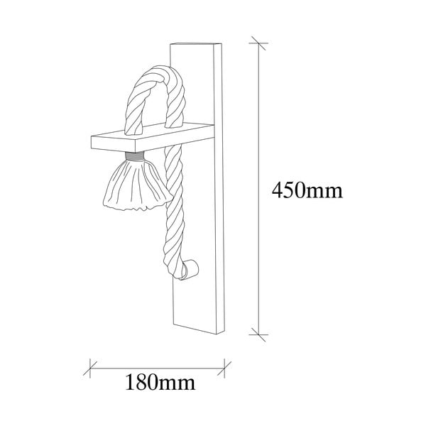 Kinkiet w naturalnym kolorze Erebos – Opviq lights-image-4