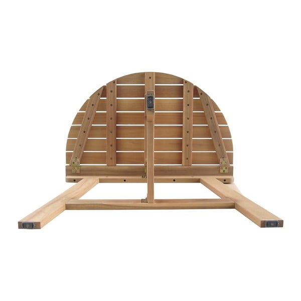 Stół ogrodowy z litego drewna akacjowego 45x70 cm Nina – LDK Garden-image-3