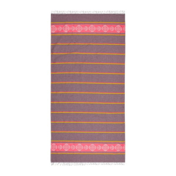 Ręcznik hammam Loincloth Pink/Burgundy, 80x170 cm