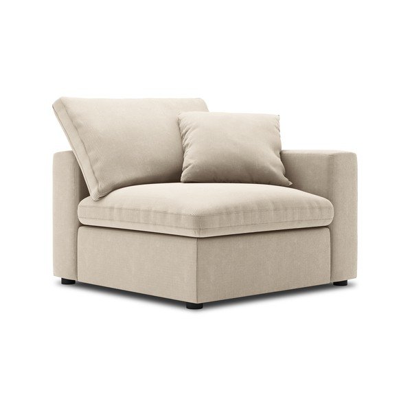 Beżowa narożna część sztruksowej sofy modułowej Windsor & Co Sofas Galaxy, prawostronna-image-2