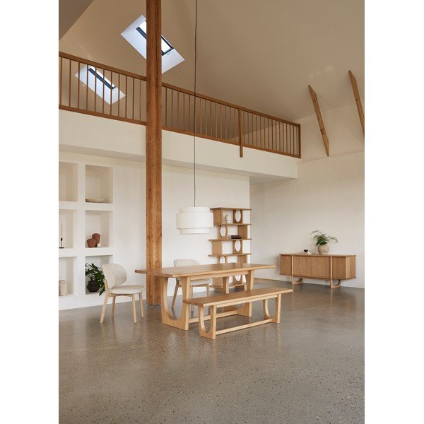 Rozkładany stół w dekorze dębu 95x180 cm Flow – Unique Furniture-image-1