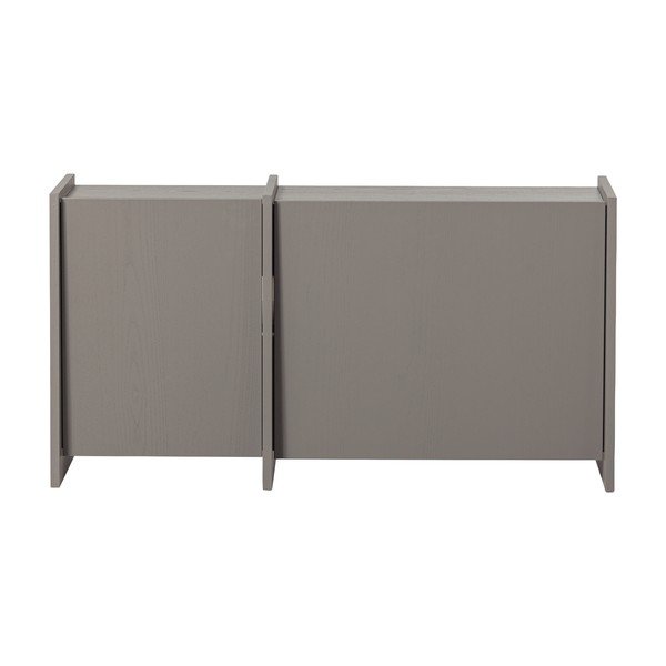 Szara szafka pod TV w dekorze jesionu 102x53x44 cm Brock – WOOOD-image-2