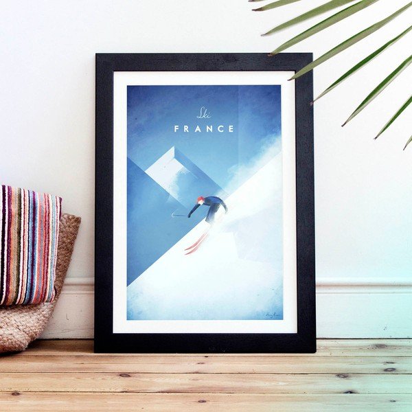 Plakat Travelposter Ski France, A3-image-1