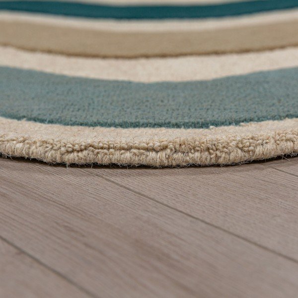 Niebieski wełniany dywan tkany ręcznie 140x200 cm Cascade Wool – Flair Rugs-image-4