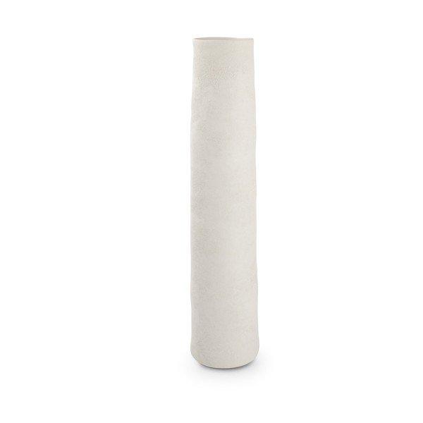 Biały ceramiczny wysoki wazon (wysokość 50 cm) Cone – S|P Collection