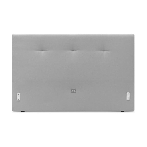 Jasnoszare tapicerowane łóżko dwuosobowe ze stelażem 180x200 cm Tory – Bobochic Paris-image-3