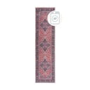Bordowy chodnik z mieszanki włókien z recyklingu odpowiedni do prania 60x230 cm Windsor – Flair Rugs