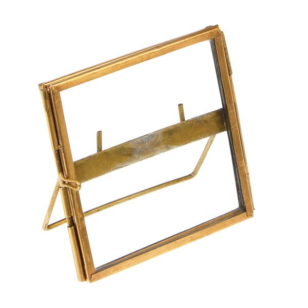 Metalowa ramka stojąca w kolorze złota 8x8 cm – Rex London-image-3
