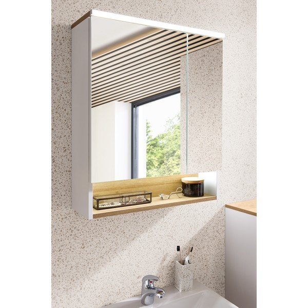 Biała szafka łazienkowa 72x60 cm Quickset 383 – Pelipal-image-1