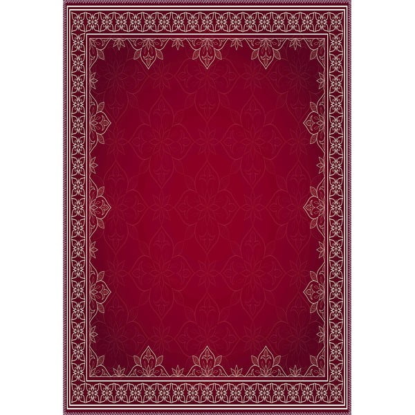 Czerwony dywan Vitaus Emma, 120x160 cm