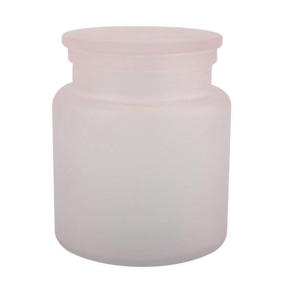 Jasnoróżowy szklany organizer łazienkowy na waciki Yoko – Spirella