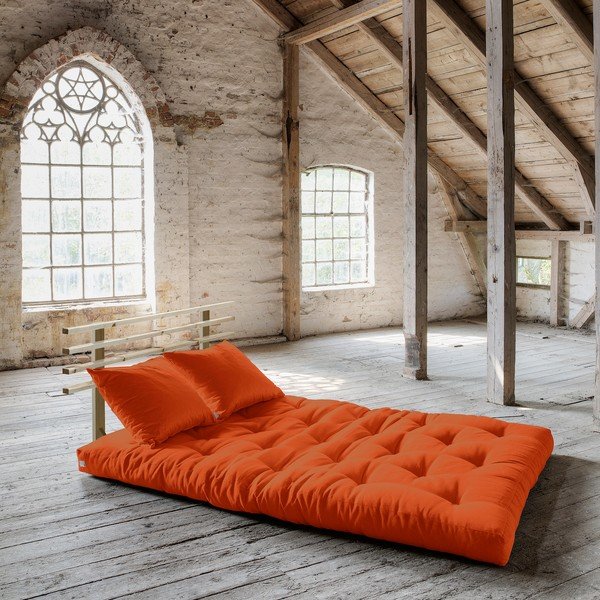 Sofa rozkładana Karup Shin Sano Natur/Orange-image-1