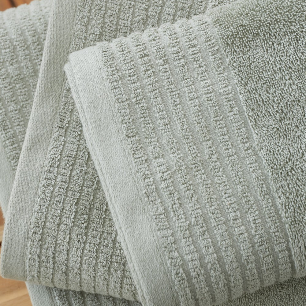 Zielony ręcznik kąpielowy z bawełny egipskiej frotte 90x140 cm – Bianca (zdjęcie 3)