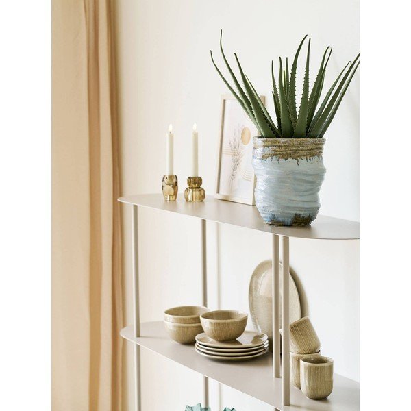 Beżowy metalowy regał 118x139x31 cm Rieti – House Nordic-image-3