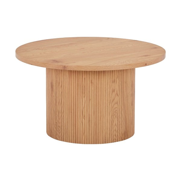 Okrągły stolik w dekorze topoli w naturalnym kolorze ø 80 cm Boavista – House Nordic