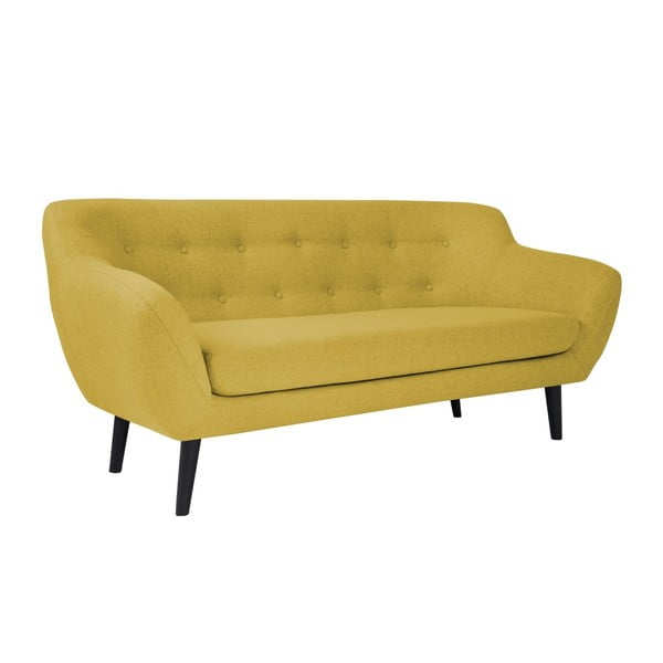 Żółta sofa Mazzini Sofas Piemont, 188 cm