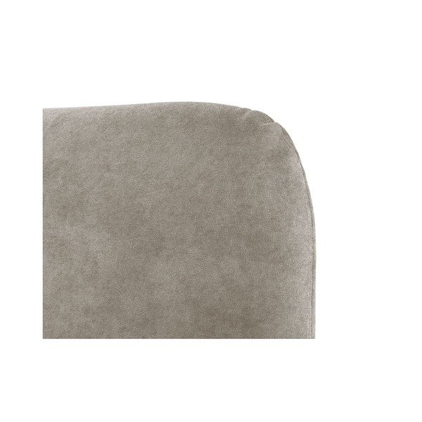 Beżowe tapicerowane łóżko dwuosobowe ze stelażem 180x200 cm Vera – Micadoni -image-4