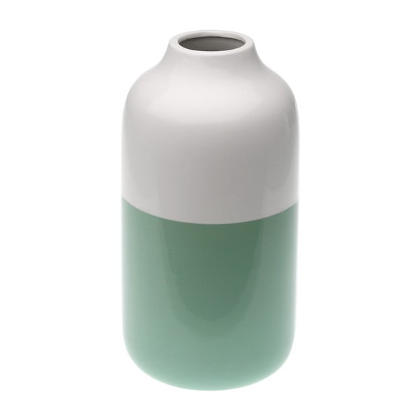 Zielono-biały wazon Versa Ceramic