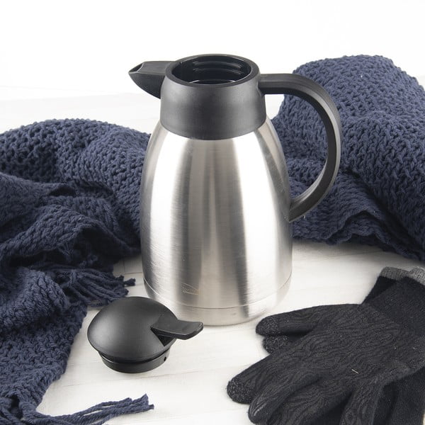 Termos w czarno-srebrnym kolorze 1,5 l Termo – Orion-image-3