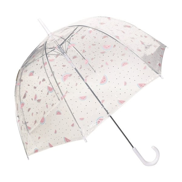Przezroczysty parasolz różowymi detalami Birdcage Watermelon, ⌀ 81 cm