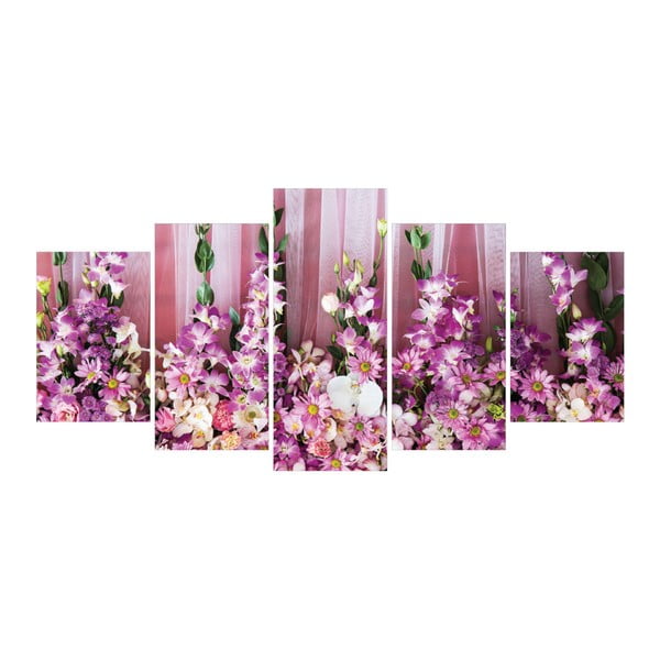 Wieloczęściowy obraz La Maison Des Couleurs Pink Flowers