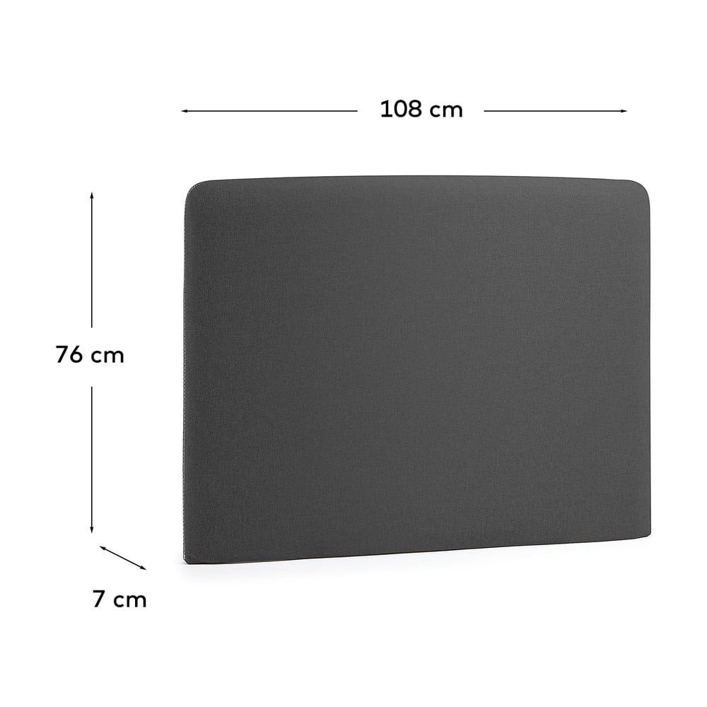 Różowy tapicerowany zagłówek 108x76 cm Dyla – Kave Home (zdjęcie 6)