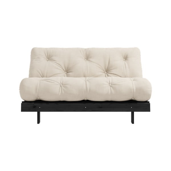 Beżowa rozkładana sofa 140 cm Roots Black Night – Karup Design-image-3