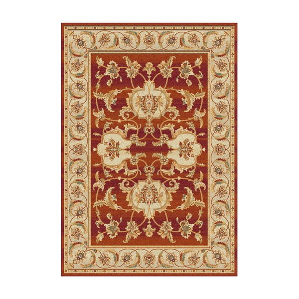 Czerwono-brązowy wzorzysty dywan Universal Terra, 110x57 cm
